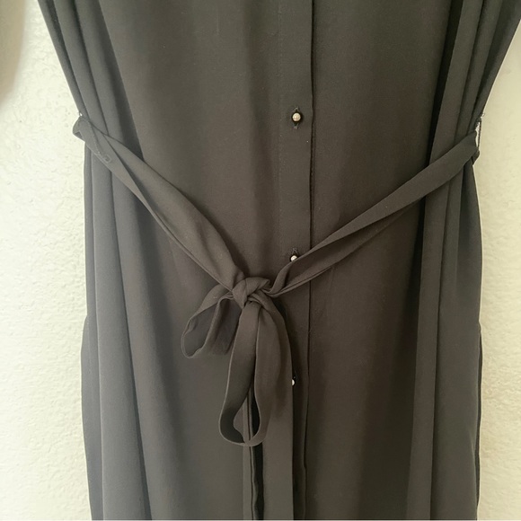 Black Button Down Dress - Picture 7 of 9